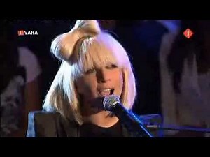 Lady Gaga playing Pokerface on piano
