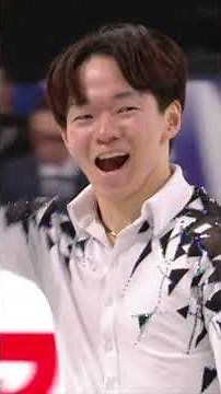 Yuma Kagiyama beat his Olympic 2022 PB and the HAPPY DANCE was everything 😭🔥 #FigureSkating