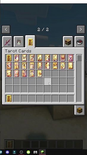 How to create a tarot deck in Minecraft using tarot cards
