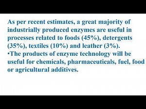 Enzyme Technology Video No 1275