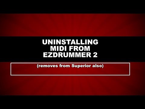 EZdrummer 2 MIDI Uninstall