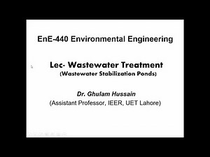 Wastewater Stabilization Ponds - Environmental Engineering