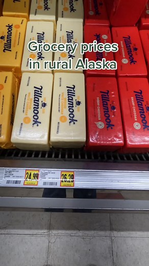 $18 for milk 🥴 #alaskatok #ruralalaska #fyp #ASOSChaoticToCalm #groceryprices