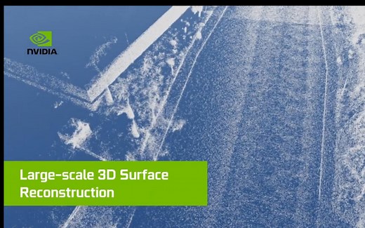 [三维重建] nVidia提出NKSR，一种新的从噪声的稀疏的点云重建地球级别3D表面的方法，可以在数秒中内完成对百万点的重建，并达到极好的效果