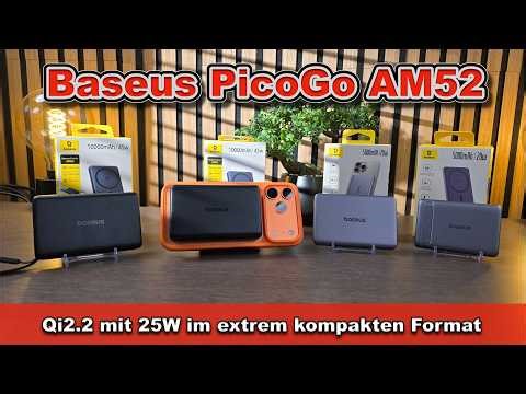 Baseus PicoGo Powerbank Introduction – AM52 Slim with Qi2.2 25W Fast Charging for iPhone and othe...