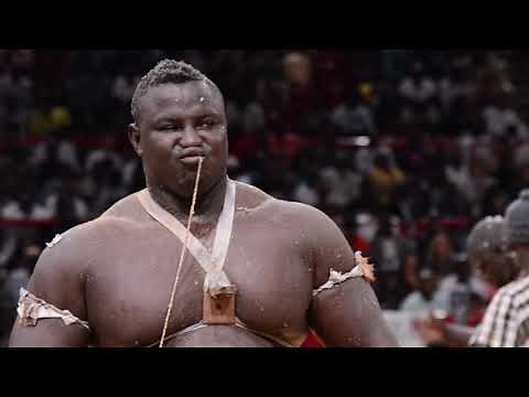 Bombardier, un lutteur sénégalais à Paris