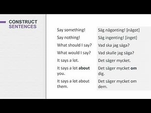 Complete Swedish Course Lesson 47