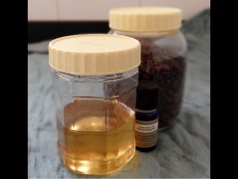 DIY Coffee Infused Almond Oil - How to make coffee bean infused almond oil