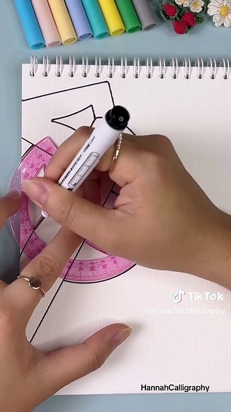 Make an Easy and Beautiful Front Page for Maths Don’t forget to join me for more inspiring videos! 😍 #shorts #hannahcalligraphy #art #frontpage #diy