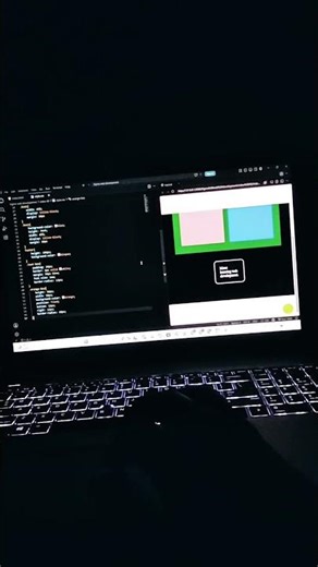 HTML CSS Layout Practice | Sticky Navbar & Fixed Circle 🚀