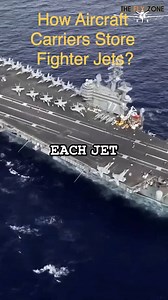 118K views · 765 reactions | How Aircraft Carriers Store Fighter Jets? | The Fly Zone | Facebook