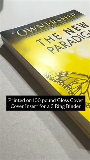 Printing on 100# gloss cover - cover insert for a 3 ring binder - wimberleyprintingcompany.com #wimberleyprintingcompany #wimberleytx #printdesign | Wimberley Printing Company
