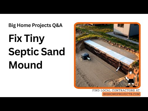 Geotextile Sand-Mound Retrofit For Tiny House Septics