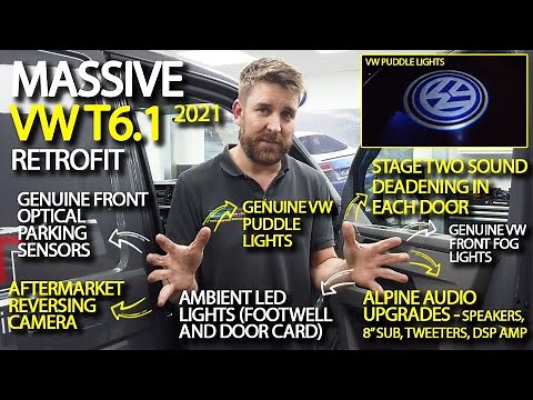 Massive Retrofit on this 2021 VW T6.1 Transporter! 7 Different Upgrades - Full Walkthrough