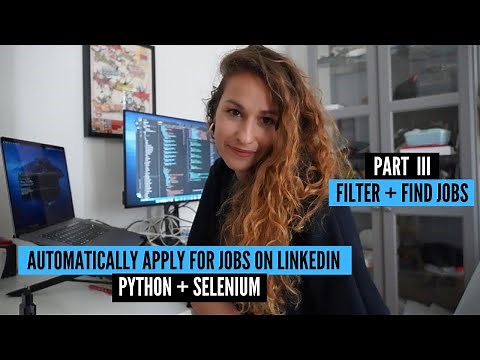 Automatically apply for jobs on LinkedIn (Python + Selenium): Filter and Find Jobs