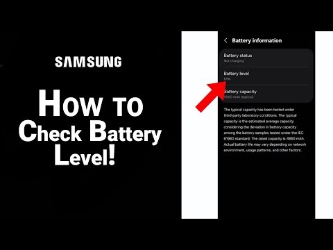 How to Check Battery Level on Samsung [NEW]