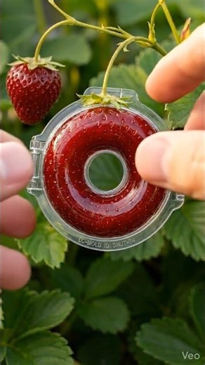 Watch this circular shape strawberry ripen 🍓 (Oddly Satisfying) #shorts