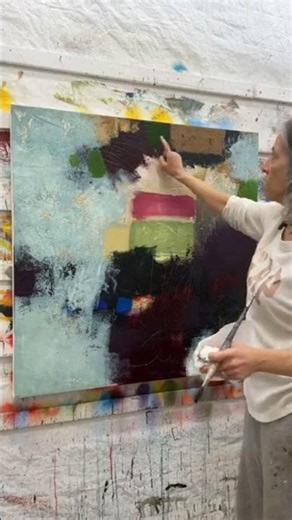 Why Your Paintings Look Dull (The Undercolor Secret🎨) #art #beginnerarttips #abstractlayers