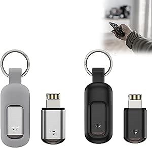 Hacking Device, Hacker Tool, Hacking Tool, Infrared Controller, Smartphone Ir Remote Controller (Black + Silver, for iPhone)