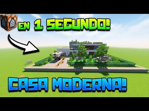 Minecraft | MODERN HOUSE with JUST ONE COMMAND! **INCREDIBLE** | NO MODS!! | COMMANDS