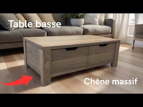 Je construis une table basse en chêne massif !
