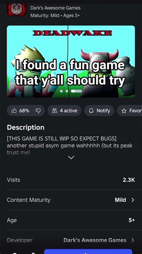 a game name is dead awake