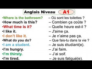 Cours Anglais débutant. (niveau A1) 1ère partie.