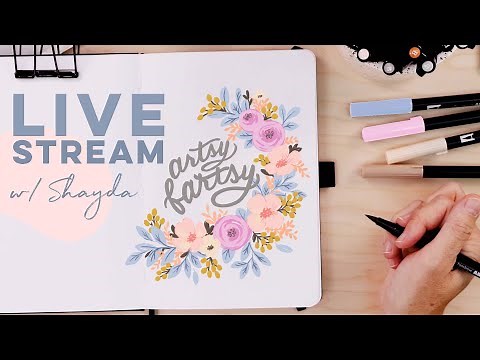 Brush Pen Flowers Tutorial | REAL TIME