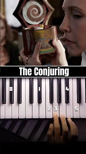 The Conjuring creepy Annabelle Music box Piano tutorial #TheConjuring #piano