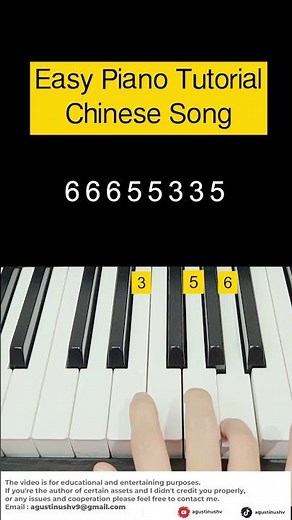 China Song - Easy Piano Tutorial! #piano #pianotutorial #easypiano