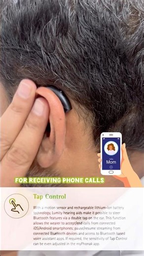 Phonak Audeo Lumity L-50 R - Rechargeable Waterproof Bluetooth Hearing Aids with Motion Sensor