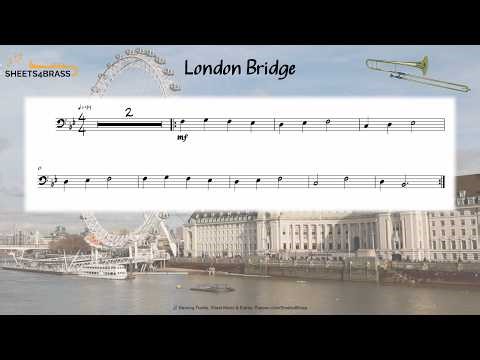 London Bridge Is Falling Down | Trombone Solo with Sheet Music and Play Along