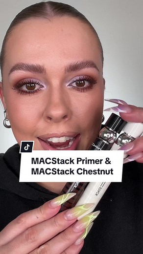 Trying the NEW MACStack Lash Lift Primer & MACStack Chestnut 🤎 @maccosmetics #maccosmetics #maccosmeticscanada #iwearmac #MACStack