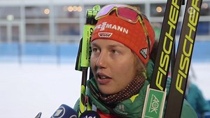 Sie ist der DSV Biathlon-Superstar. Aber sie hat es nicht immer leicht. Heute hat Laura Dahlmeier beim Massenstart mal wieder abgeliefert. Wir haben sie in Ruhpolding beobachtet. | Biathlon im Ersten