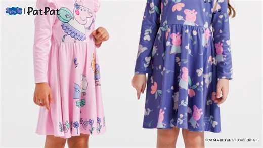 Watch Peppa Pig toddler girls dress on Amazon Live