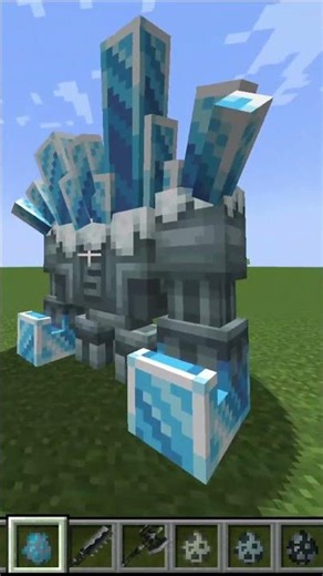 Fungussus and Ice Golem Comparison #minecraft #shorts #tutorial