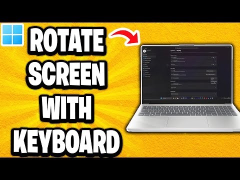 How To Rotate Laptop Screen With Keyboard
