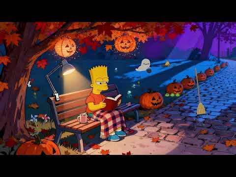 Bart Simpson's Halloween Study Session 🛹 Lofi Beats to Relax/Study to