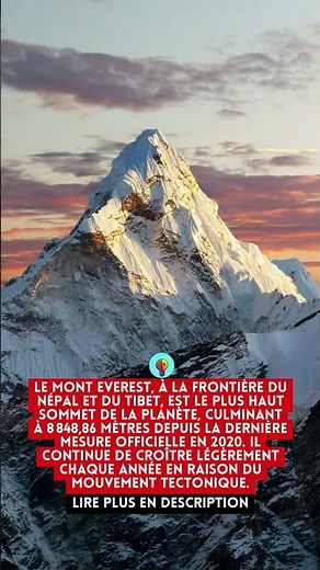 Mont Everest : le toit du monde