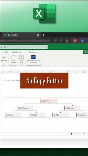 How to create an #orgchart organization chart instantly from #Excel - #shorts #visio