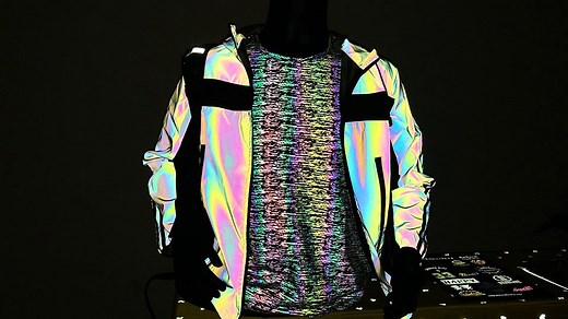 Rainbow iridescent reflective fabric - Chinastars