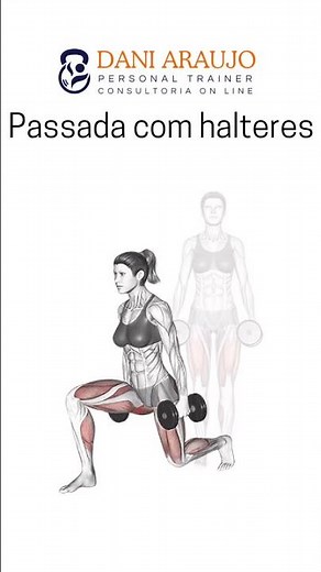 Passada com halteres