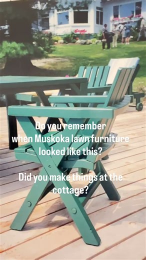 19 reactions | Part of the fun of being in Muskoka at the cottage was making things ourselves. We made all our own outdoor furniture out of cedar and pine and stained it. Do you make things at the cottage? #handmadechairs #makechairsandtables #muskoka #lakemuskoka #bracebridge #portcarling #muskokariver #lakerosseau #lakejoseph | Thelma Jarvis | Facebook