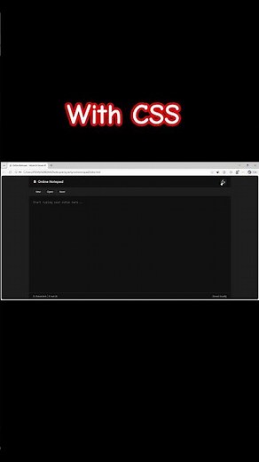 Build Notepad Tool From Scratch #googleantigravity #html #css
