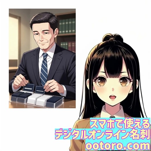 「どうして紙の名刺を使い続けるのかわかんないよ」デジタルオンライン名刺ならootoro.com 無料です！