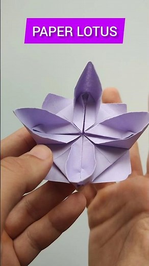 Easy Origami Paper Lotus | How to Make a Paper Lotus Flower Step by Step #origami #paper