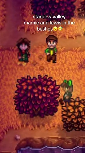 stardew valley marnie and lewis in the bushes (secret note) #stardewtok #stardewvalleysecrets #stardewvalley #stardew