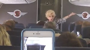 Brenda Lee Sings 'Rockin' Around the Christmas Tree' On Plane Intercom