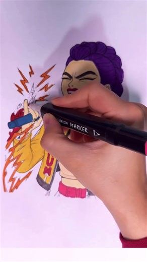 Rumi Came to Life While I Colored Her ✨ #huntrix #coloring #rumi