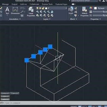 Draw a (ISOMETRIC VIEW) in autocad [*12]